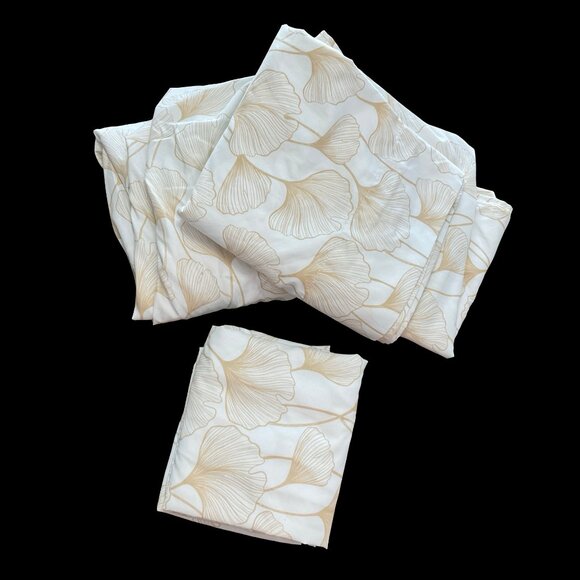 Queen Sheet Set w/ Gingko Biloba Print - Picture 1 of 1